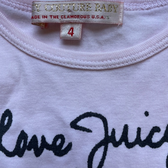 JUICY COUTURE BABY Y2K 90s True Vintage Cupcake Lover Pink Sporty Tee 4 4T Cute! - Picture 5 of 11